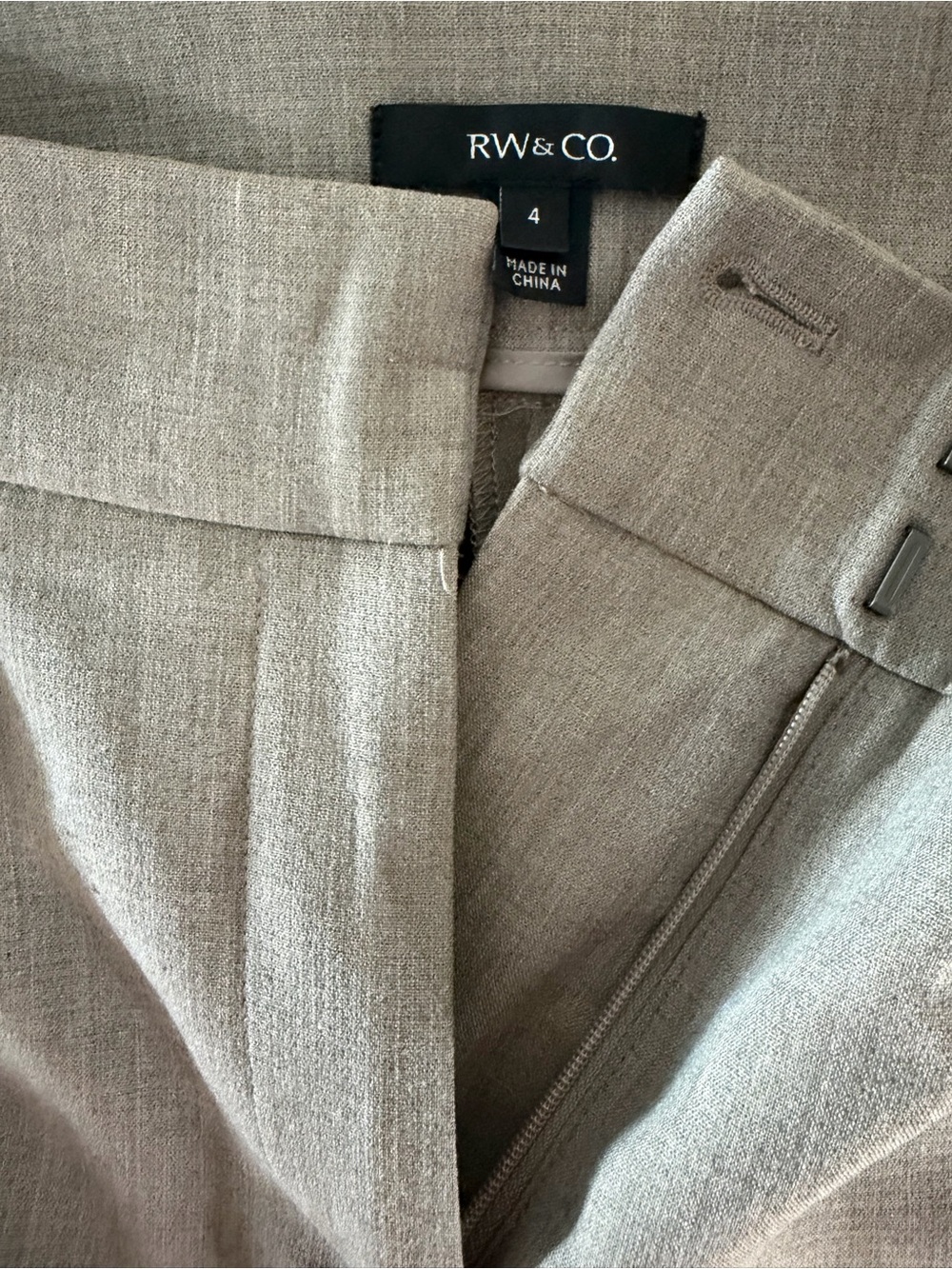 RW&CO. Straight Leg Pants in Light Taupe
